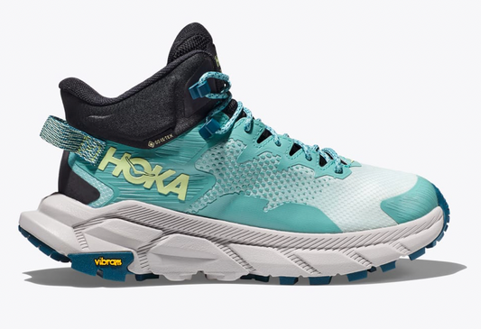 Women's Hoka Trail Code GTX, Blue Glass/Coastal Shade, 9 B Medium