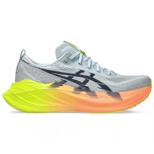 Women's Asics Superblast 2 Paris, Cool Grey/Safety Yellow, 5.5 B Medium