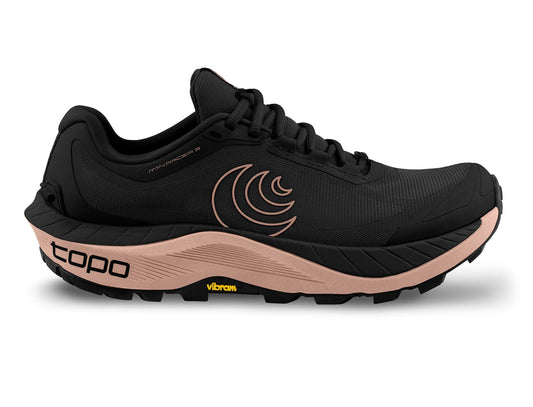 Women's Topo Athletic MTN Racer 3, Black/Mauve, 6.5 B Medium