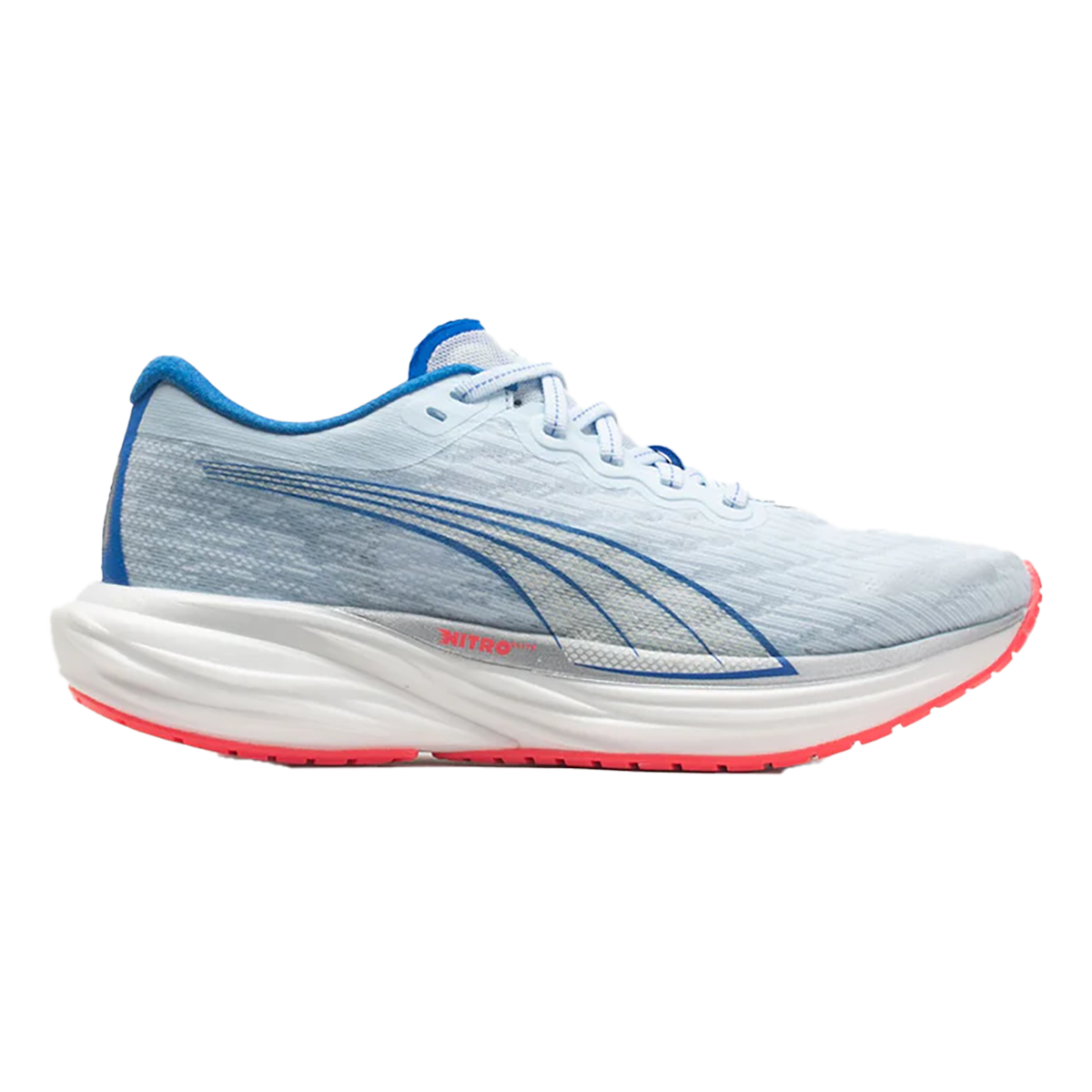 Women's Puma Deviate Nitro 2, Icy Blue/Fire Orchid, 9.5 B Medium
