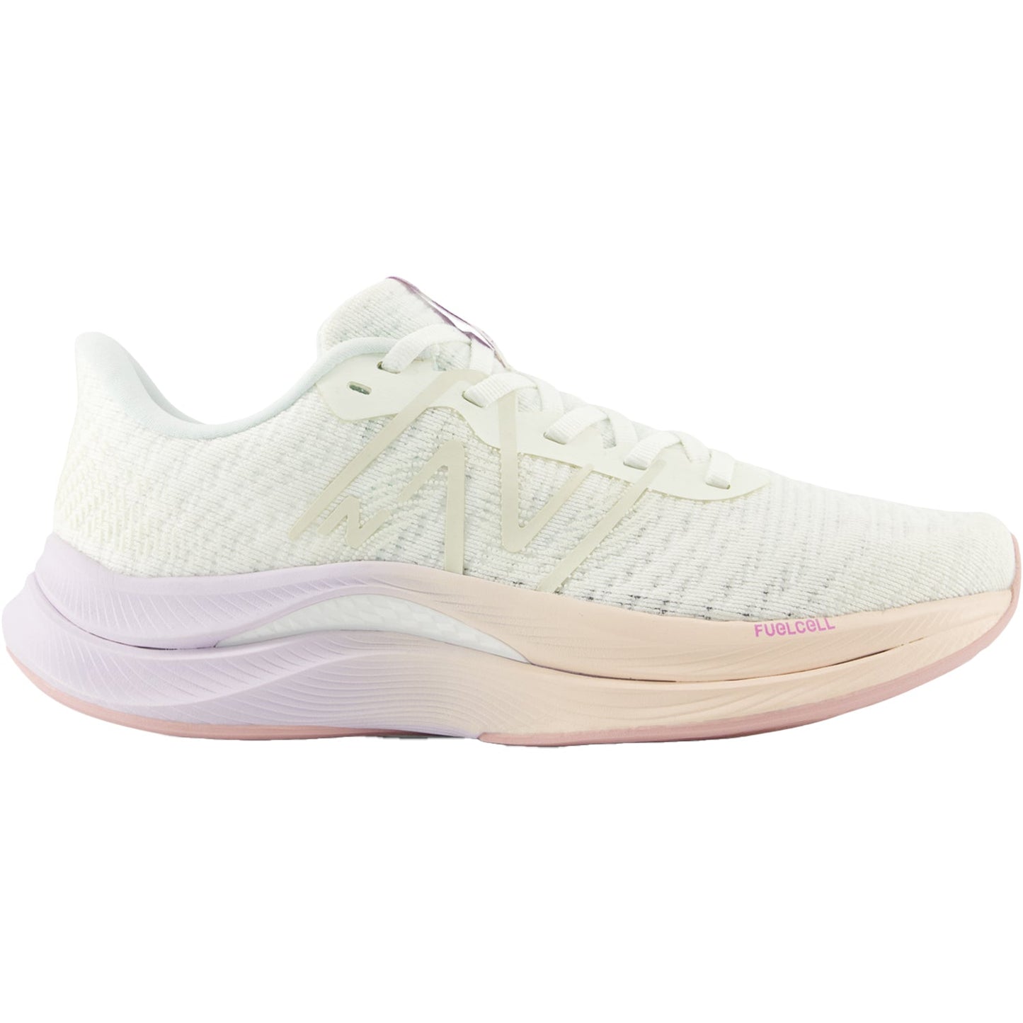 Women's New Balance FuelCell Propel v4, Sea Salt/Purple Fade, 11 B Medium