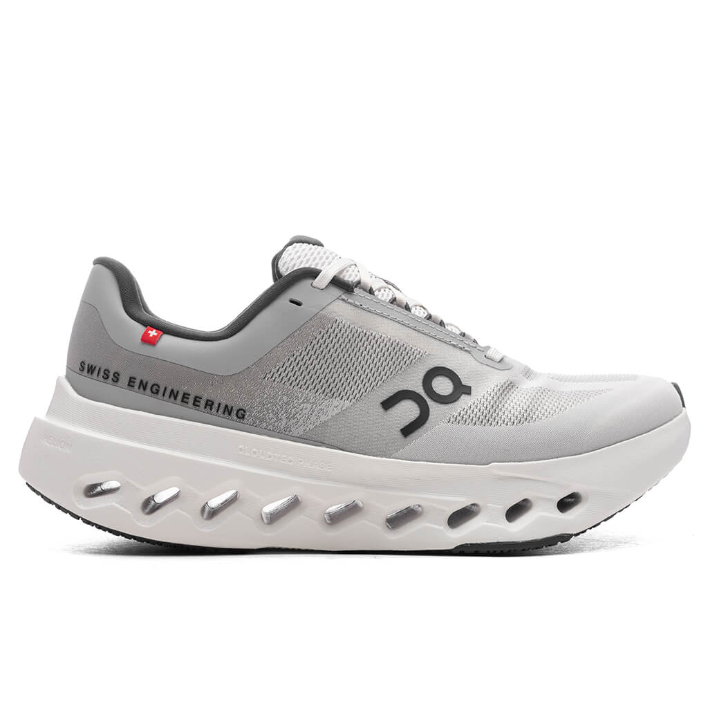 Women's On Cloudsurfer Next, Glacier/White, 7 D Wide