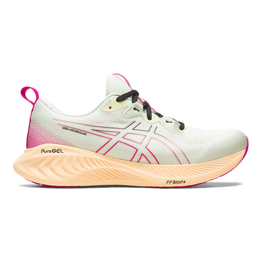 Women's Asics Gel-Cumulus 25, Whisper Green/Pink Rave, 9.5 B Medium