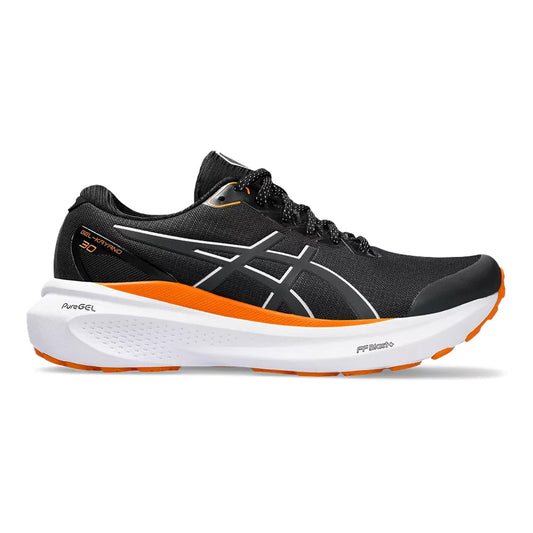 Women's Asics Gel-Kayano 30 Lite-Show, Black/Pure Silver, 8 B Medium