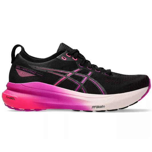 Women's Asics Gel-Kayano 31, Black/Bold Magenta, 7 B Medium
