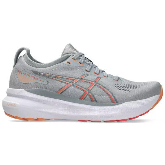Women's Asics Gel-Kayano 31, Piedmont Grey/Papaya, 7 B Medium