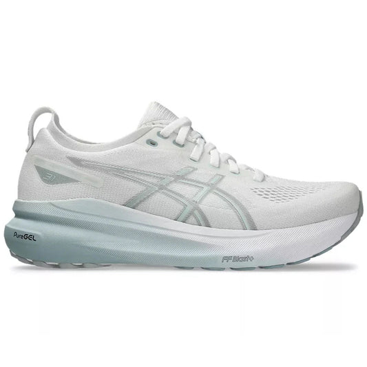 Women's Asics Gel-Kayano 31, White/Dolphin Grey, 6.5 B Medium