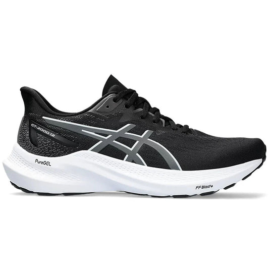 Women's Asics GT-2000 12, Black/Carrier Grey, 6 B Medium