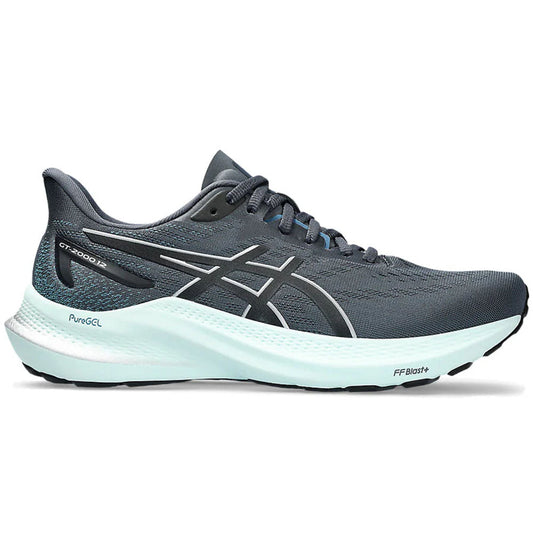 Women's Asics GT-2000 12, Tarmac/Pure Silver, 6 B Medium