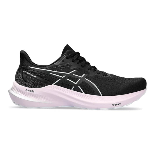 Women's Asics GT-2000 12, Black/White, 10 B Medium