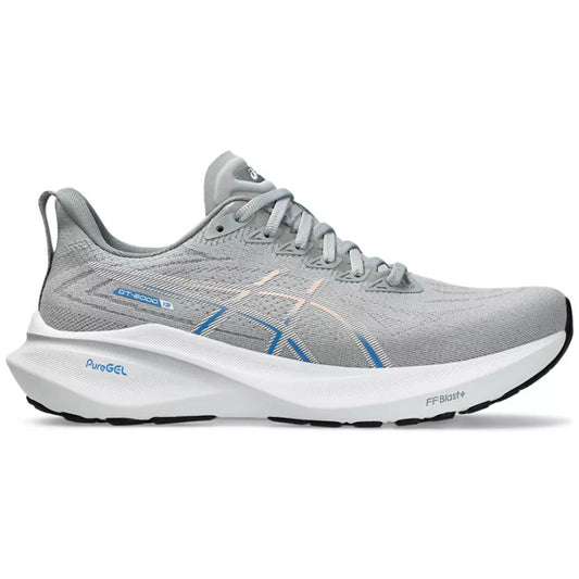 Women's Asics GT-2000 13, Piedmont Grey/White, 7 D Wide