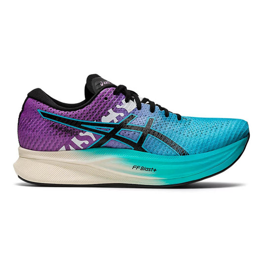 Women's Asics Magic Speed 2 Ekiden, Aquarium/Black, 6.5 B Medium