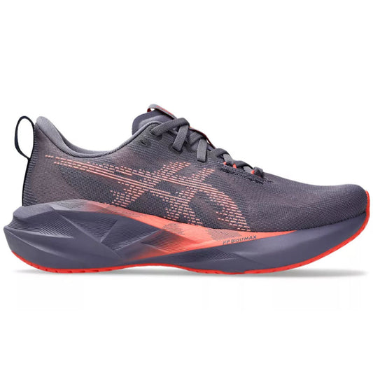 Women's Asics Novablast 5, Greyish Purple/Coral Reef, 10 B Medium