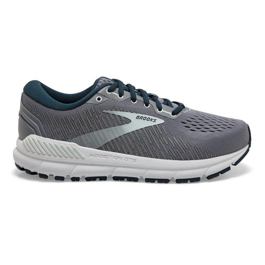 Women's Brooks Addiction GTS 15, Grey/Navy/Aqua, 10 2A Narrow