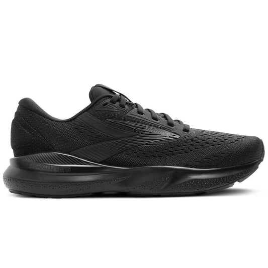 Women's Brooks Adrenaline GTS 24, Black/Black/Ebony, 8 B Medium