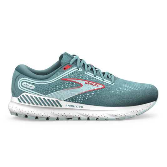 Women's Brooks Ariel GTS 23, Nile Blue/Blue/Bittersweet, 13 2E Extra Wide