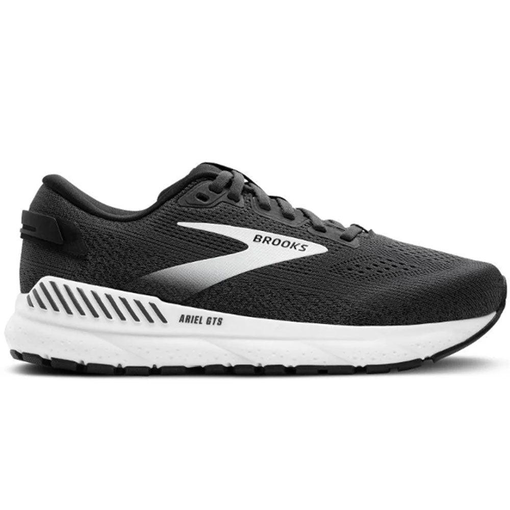 Women's Brooks Ariel GTS 24, Ebony/Black/White, 6 B Medium