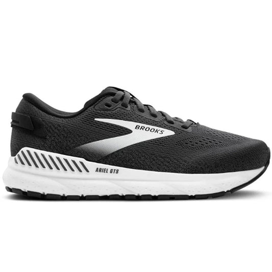 Women's Brooks Ariel GTS 24, Ebony/Black/White, 6 B Medium