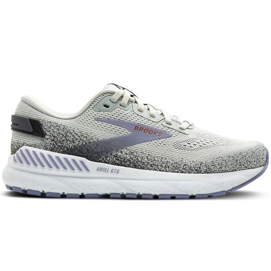 Women's Brooks Ariel GTS 24, Mercury/Ebony/Sweet Lavender, 10 B Medium