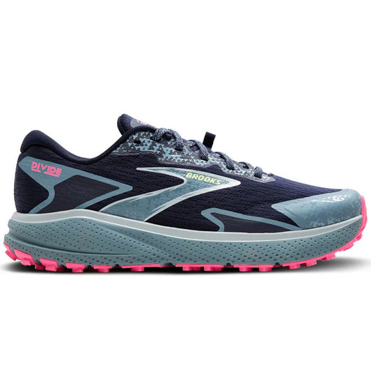 Women's Brooks Divide 5, Peacoat/Black/Pink, 5 B Medium