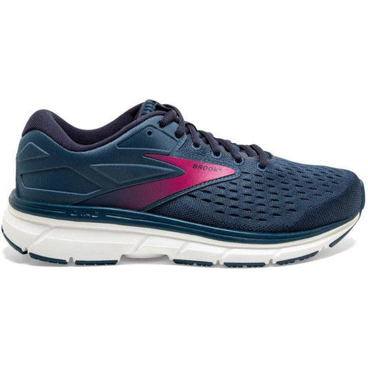 Women's Brooks Dyad 11, Blue/Navy/Beetroot, 6.5 B Medium