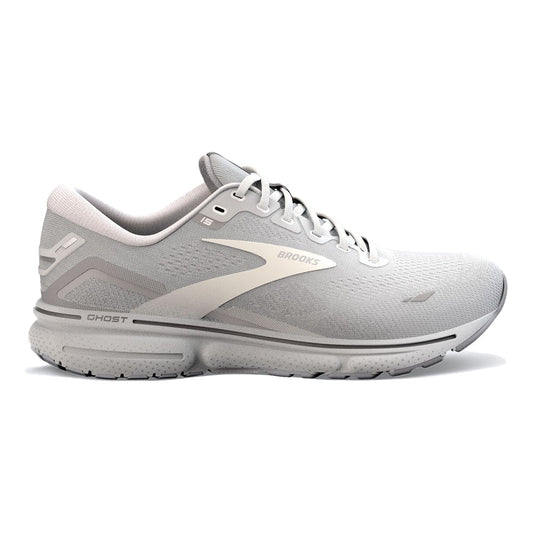 Women's Brooks Ghost 15, Oyster/Alloy/White, 9 B Medium