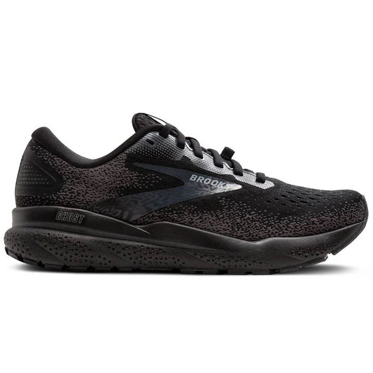 Women's Brooks Ghost 16 GTX, Black/Black/Ebony, 12 B Medium