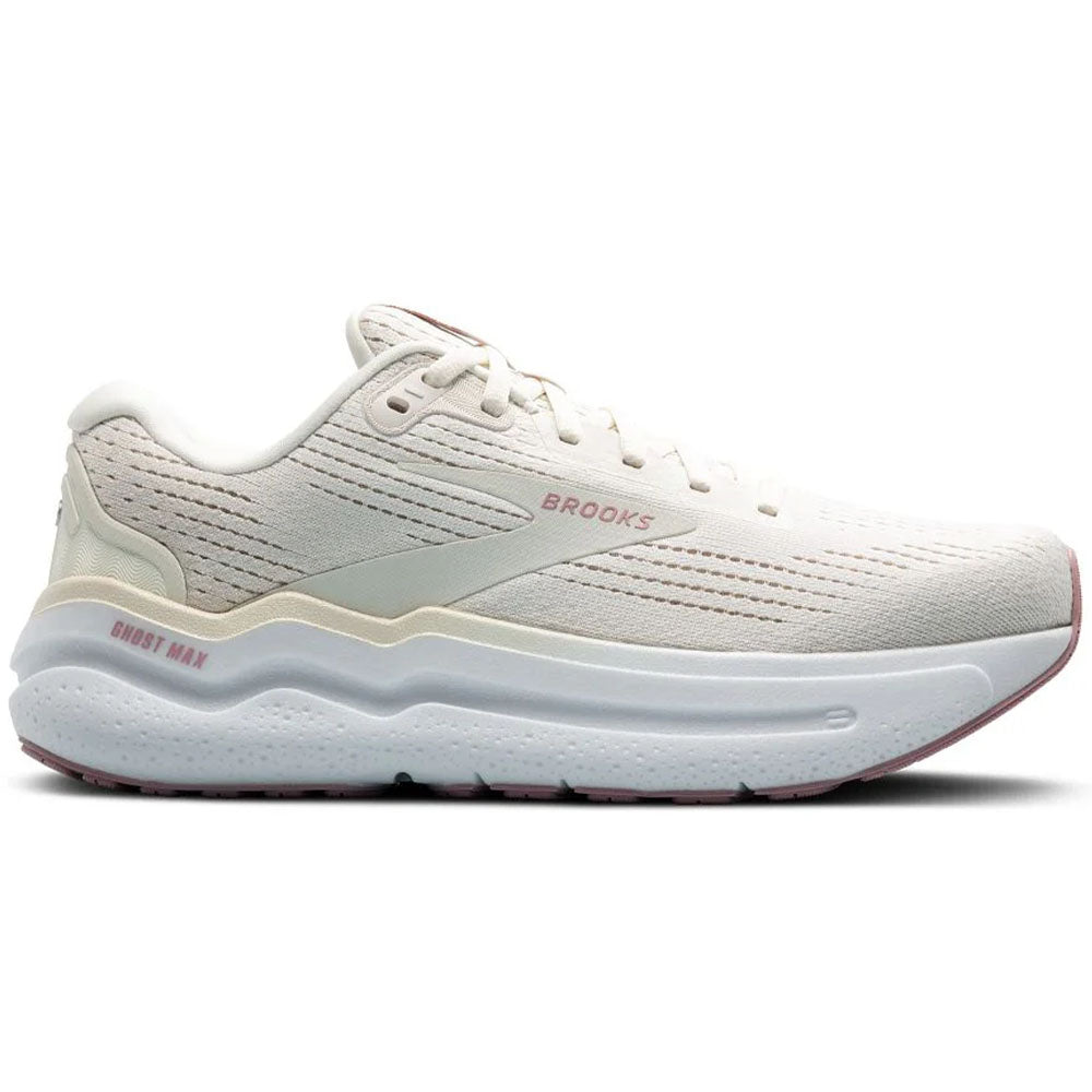 Women's Brooks Ghost Max 2, Coconut Milk/Gray/Zephyr, 5 B Medium