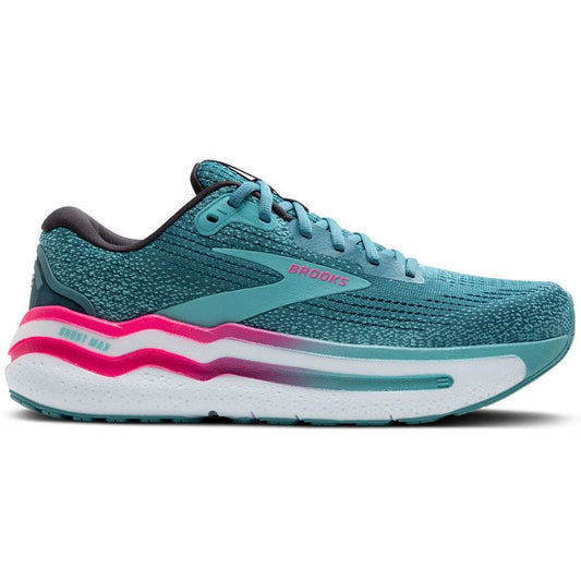 Women's Brooks Ghost Max 2, Storm Blue/Knockout Pink/Aqua, 7 B Medium