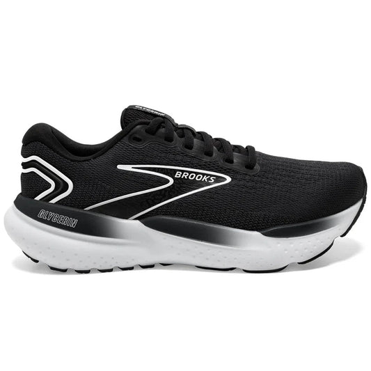 Women's Brooks Glycerin 21, Black/Grey/White, 10 B Medium