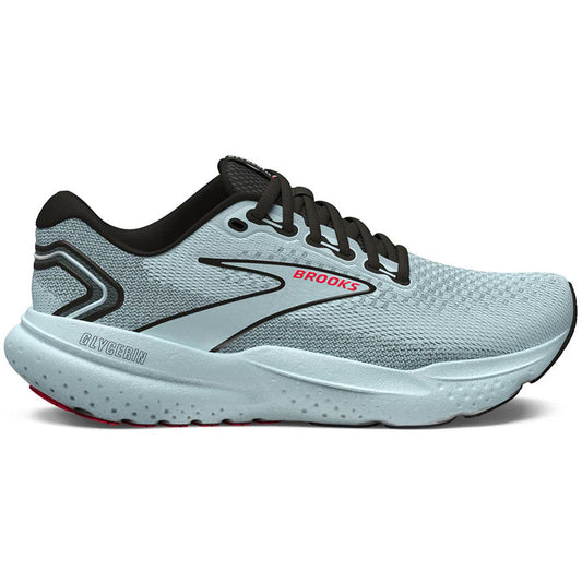 Women's Brooks Glycerin 21, Cloud/Black/Pink, 6 B Medium