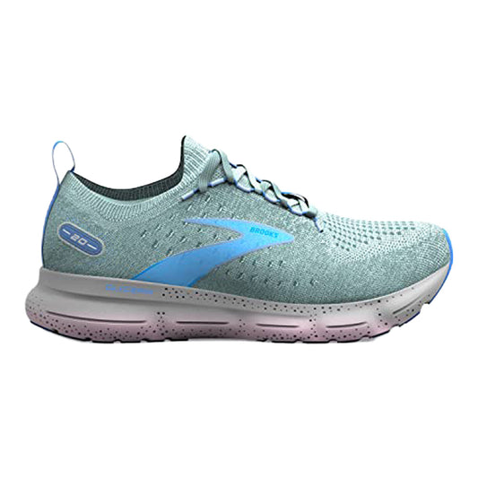 Women's Brooks Glycerin StealthFit 20, Blue Glass/Marina/Open Air, 5 B Medium
