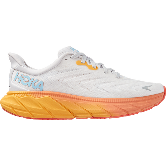 Women's Hoka Arahi 6, Nimbus Cloud/Blanc de Blanc, 9 D Wide