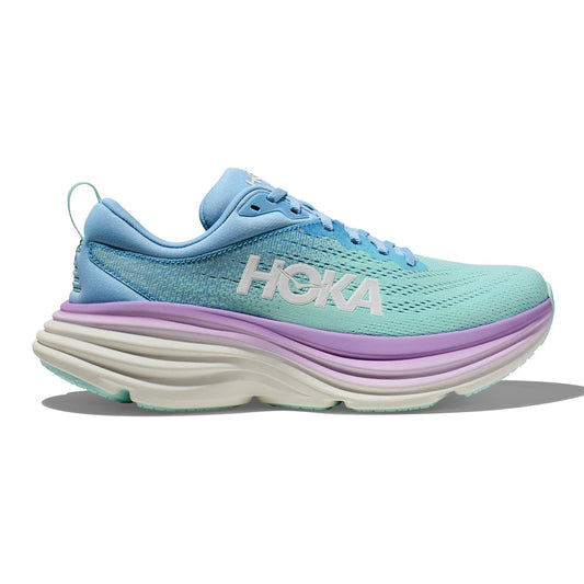 Women's Hoka Bondi 8, Airy Blue/Sunlit Ocean, 5 B Medium