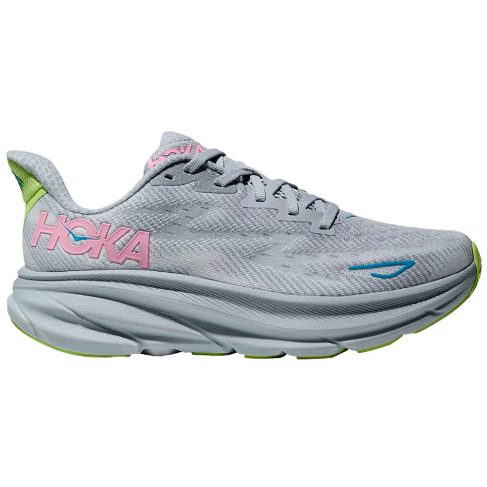 Women's Hoka Clifton 9, Gull/Sea Ice, 9.5 D Wide