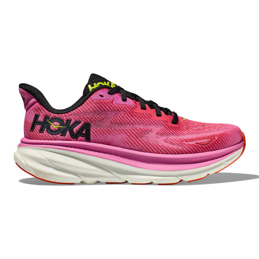 Women's Hoka Clifton 9, Raspberry/Strawberry, 5.5 B Medium