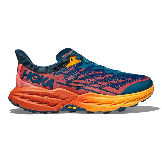 Women's Hoka Speedgoat 5, Blue Coral/Camellia, 10 D Wide
