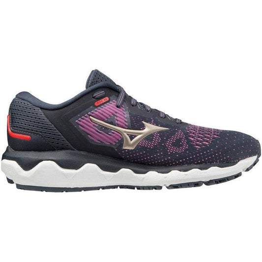 Women's Mizuno Wave Horizon 5, Pop Violet/Platinum Gold, 7 B Medium