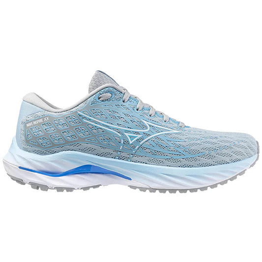 Women's Mizuno Wave Inspire 20, Cerulean/White, 6.5 D Wide