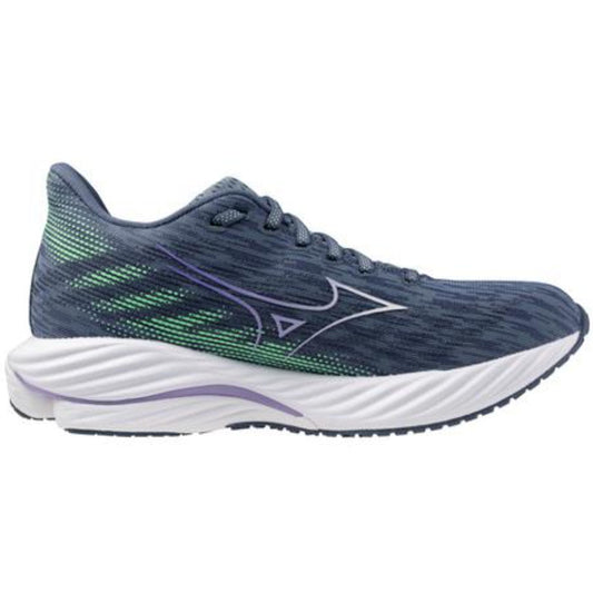 Women's Mizuno Wave Rider 28, Citadel/White, 8 B Medium
