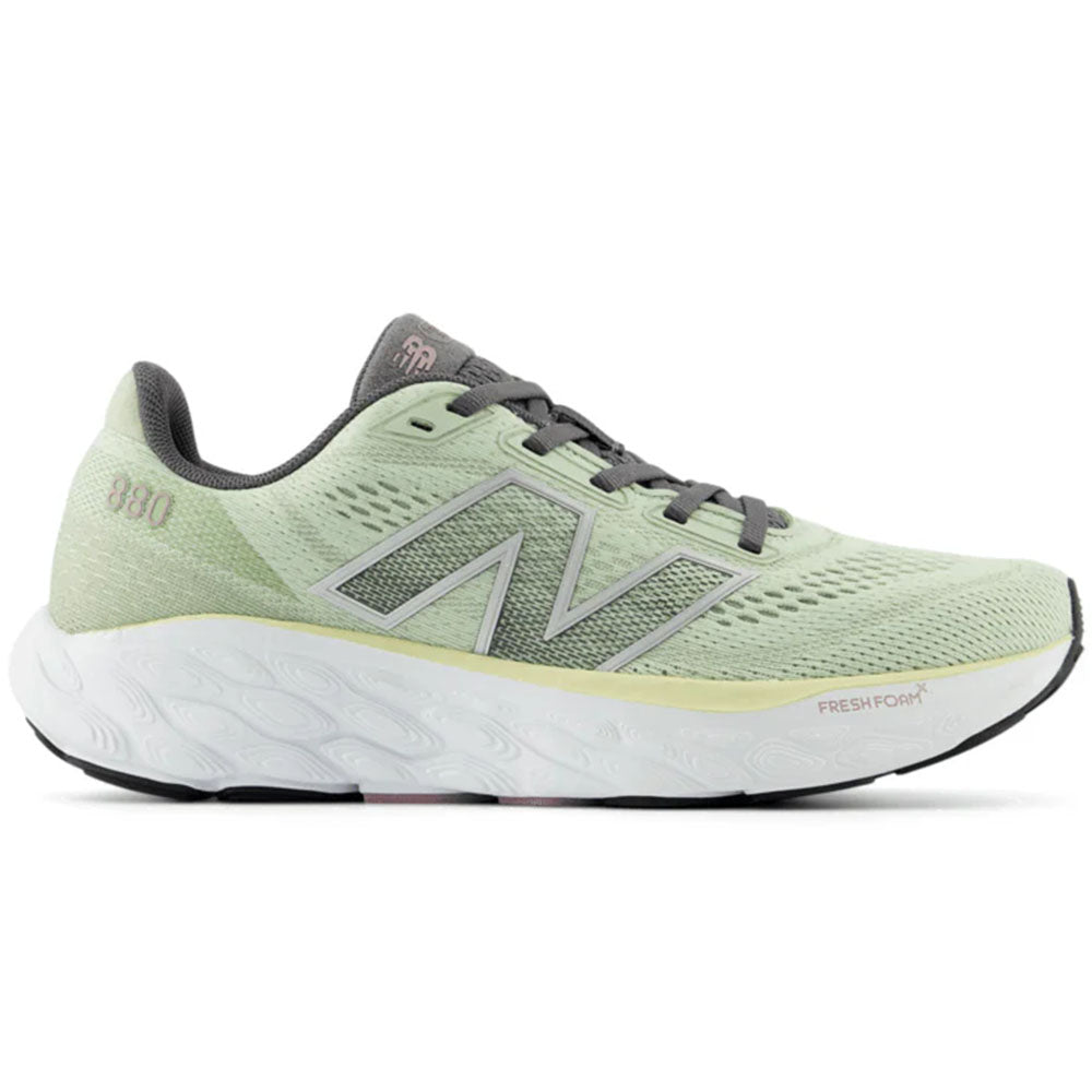 Women's New Balance Fresh Foam X 880v14, Natural Mint/Silver Metallic/Ice Wine, 7.5 2E Extra Wide