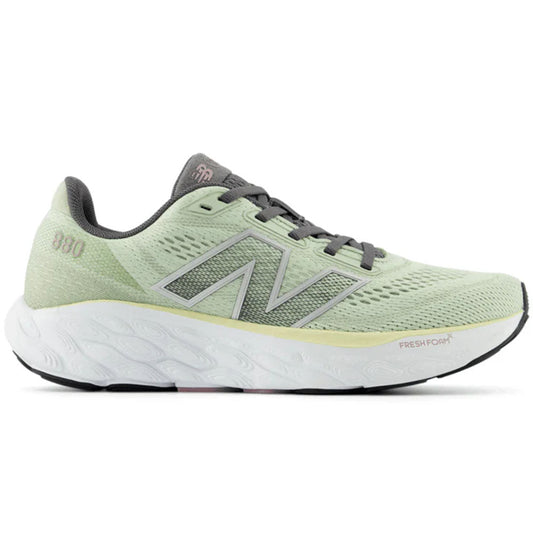 Women's New Balance Fresh Foam X 880v14, Natural Mint/Silver Metallic/Ice Wine, 7.5 2E Extra Wide
