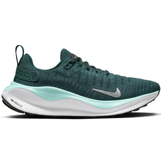 Women's Nike InfinityRN 4, Deep Jungle/Metallic Silver/Black, 6.5 B Medium