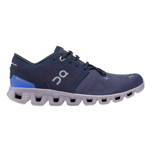 Women's On Cloud X 3, Midnight/Heron, 9.5 B Medium
