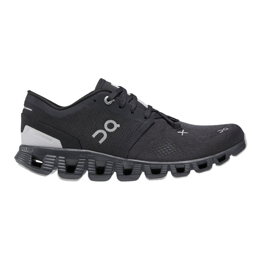 Women's On Cloud X 3, Black, 7.5 B Medium