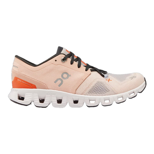 Women's On Cloud X 3, Rose/Sand, 7 B Medium