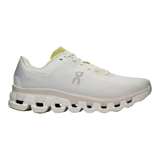 Women's On Cloudflow 4, White/Sand, 7 B Medium