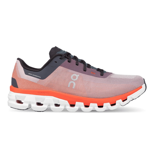 Women's On Cloudflow 4, Quartz/Flame, 6.5 B Medium
