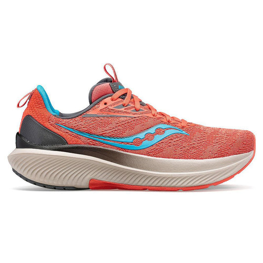 Women's Saucony Echelon 9, Coral/Ocean, 7 B Medium
