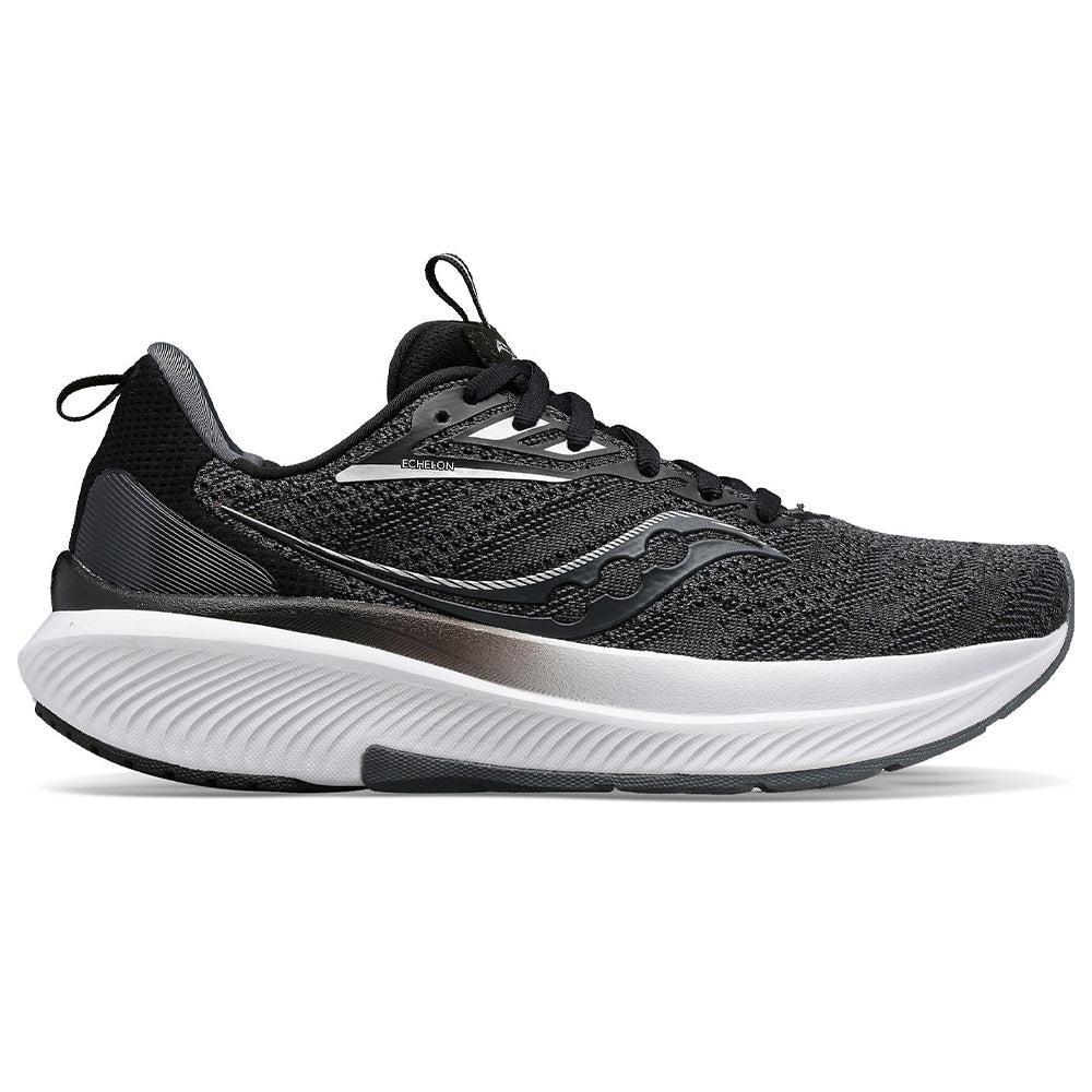 Women's Saucony Echelon 9, Black/White, 7 B Medium